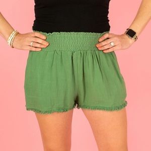 NWT Kori Green Shorts size small
